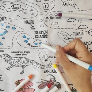 Nouvelle <span class=keywords><strong>tapisserie</strong></span> murale à suspendre DIY à colorier, motif animaux de dessin animé et monstres <span class=keywords><strong>graffiti</strong></span>, pour la décoration de fond des chambres d'enfants, en polyester et terylène - Product Image 2