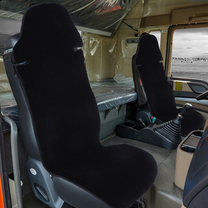 Housses de siège de camion en fausse fourrure, chaudes pour l'hiver, antidérapantes, universelles, pour sièges avant, pour Volvo, MAN, Scania, <span class=keywords><strong>Mercedes</strong></span>, DAF, robustes et luxueuses - Product Image 5