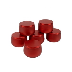 Özel noel Mini yuvarlak mum kavanozu 54 * H40mm 50ml küçük boş teneke kutu kapaklı boyalı Metal teneke kutu kek için - Product Image 3