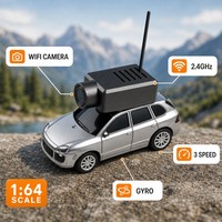 Voiture RC 4x4 tout-terrain avec caméra, voiture télécommandée 1:64 avec caméra, voiture jouet 2,4 GHz pour enfants, garçons, mini voiture électrique