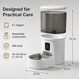 Distributore Automatico di Cibo per Animali Domestici Smart con WiFi e App, Dispenser per <span class=keywords><strong>Gatti</strong></span> da 7L/4L, in Plastica Durevole ed Ecologica, Alimentazione Temporizzata, Vendita all'Ingrosso OEM - Product Image 5