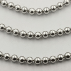 Chất lượng cao 5810 chuỗi vòng hình dạng lỏng ánh sáng màu xám giả hạt ngọc trai với lỗ cho Thời Trang Phụ Nữ Vòng cổ đồ trang sức làm - Product Image 2
