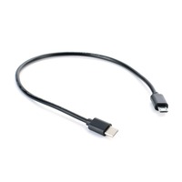 Kabel Transfer Data pengisi daya OTG pria, jantan 30cm ke USB mikro 5pin jantan dua arah