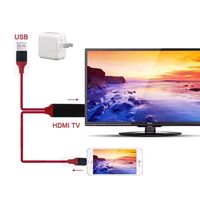 Câble Full HD 1080P 1M 2M Plug and Play pour téléphone portable vers HDTV pour iPhone iPad téléphone Android et projecteur