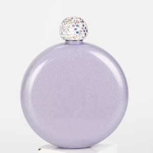 Flacon à <span class=keywords><strong>alcool</strong></span> portable de 5 oz pour les cadeaux de fête des femmes, mini flacon mignon avec bouchon en strass, flacon de poche en acier inoxydable - Product Image 5