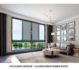 Ventana de Aluminio Superhouse Fabricada en China, Ventana Corredera de Aluminio con Doble Vidrio de Ahorro Energético, con Certificación AS2047 NFRC DADE - Product Image 4