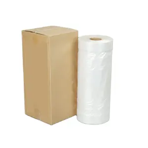 Jetable clair PE blanchisserie costume vêtement emballage nettoyage à sec couverture sac en plastique pour vêtements sur rouleau