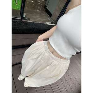 Pantalones de falda de verano para mujer, pantalones de pierna ancha con diseño de brotes de flores, pantalones holgados informales adelgazantes de alta calidad - Product Image 2