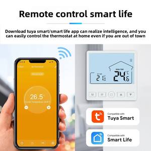 Модель XFG 705, европейский стиль, 220 В, Электрический термостат с подогревом пола, современный настенный Wi-Fi пульт дистанционного управления через приложение, граффити - Product Image 4