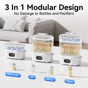 Stérilisateur à vapeur pour biberons de grande capacité, stérilisateur portable pour biberons avec fonction de séchage - Product Image 6