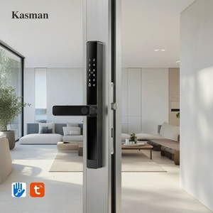 Kasman SOURCE PRICE Slim Slide Door <strong>Locks</strong> Keyless Password Smart Key Tuya <strong>Digital</strong> <strong>Lock</strong> for Front Door - Product Image 1