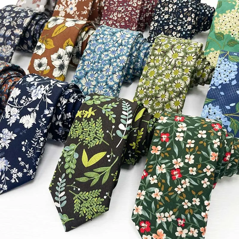 TONIVANI-69 pamuk çiçek erkek sıska moda kravatlar yeni tasarımlar toptan rahat bağları