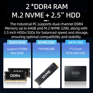 Xcy intel ליבה i3 i5 i7 ddr4 ram <span class=keywords><strong>3</strong></span> 210 rj45 ethernet rs232 com gpio - Product Image 4