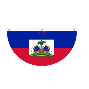 Bandera de las Islas Turquesas y Caicos, Bandera de Abanico Semicircular con Diseño Personalizado para el Hogar, Porche, Fiestas Deportivas, Cafetería, Bar, Reuniones al Aire Libre - Product Image 4