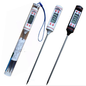 Tp101 Stainless Steel Probe Thermometer Digital Meat Cooking Food Kitchen Baking Oil Temperature Checker With Long Stem - Product Image 1