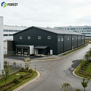 Planta de Fabricación de Estructuras Metálicas Pesadas ODM, Taller Modular Logístico Ignífugo Q235, Producción a Prueba de Viento de Gran Envergadura - Product Image 1