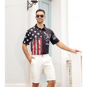 Polo de Golf Personalizado para Hombre, Manga Corta, Secado Rápido, Absorbe la Humedad, Ropa Deportiva para Tenis, Senderismo y Camping - Product Image 3