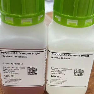Solution de placage au rhodium Allemagne Original 2g/4g Diamond Bright Rhoduna 100ml Bijoux Umicore - Product Image 1