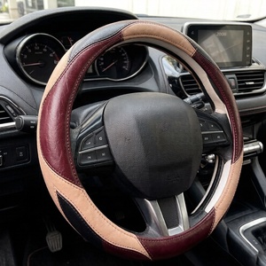 Funda de cuero antideslizante para volante de <span class=keywords><strong>coche</strong></span>, 38cm, para Seat <span class=keywords><strong>Tarraco</strong></span> Arona Ateca - Product Image 1