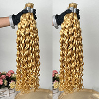 Capelli Umani 100% Double Drawn per Intrecciare, Onda Acqua 613, Capelli Umani Brasiliani Grezzi 12A, Bulk per Intrecciare Stile Boho