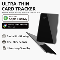 Localizador GPS Impermeable MFI para iOS y Android, Rastreador de Bolsos, Carteras y Maletas, Compatible con Google, SmartThings y Find My, Tarjeta Inteligente