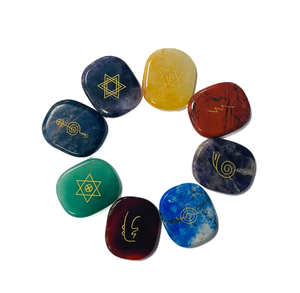 Set de regalo de artesanías de piedras semipreciosas, piedras naturales para meditación, cristales de sanación espiritual - Product Image 6