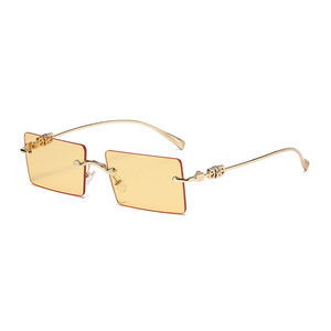 Jamie 897 Square Frameless Sunglasses UV400 PC Lens Unisex Street Style - Product Image 3