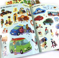 Livre d'autocollants personnalisé pour enfants en anglais, scènes d'histoires pour bébés, livre d'images en anglais, jeux éducatifs, livres d'autocollants pour enfants à imprimer