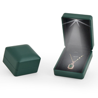 Boîte à bijoux en cuir PU personnalisée avec logo Guangli, boîte à bagues