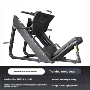 Máquina comercial de <span class=keywords><strong>prensa</strong></span> de piernas de 45 grados para entrenamiento de glúteos y cuádriceps para fortalecer la parte inferior del cuerpo sin tensión en la espalda - Product Image 2