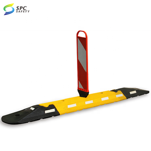 Panneau de séparation vertical rouge blanc réfléchissant, signalisation de sécurité sur les routes, panneau de guidage en plastique, diviseur de route - Product Image 5