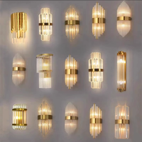 Lampe murale LED en gros avec télécommande pour salon, chambre et couloir - Applique murale moderne en acier inoxydable et acrylique