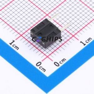 K2-1102DF-A4CW-01 Tactile Switch Bent Lead Through Hole,6x6mm Switch Single Pole Single Throw Round Button 2.5N Right Angle - Product Image 2