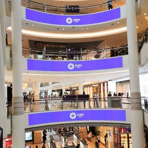 كامل اللون جولة على شكل <span class=keywords><strong>Led</strong></span> الرقمية لوحات صغيرة رخيصة لينة مرنة P4mm داخلي منحني شاشة عرض فيديو ليد لوحة الشاشة - Product Image 5