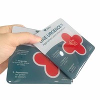 Plaque NFC en plexiglas ronde personnalisée en plastique de 3.93 pouces pour les médias sociaux
