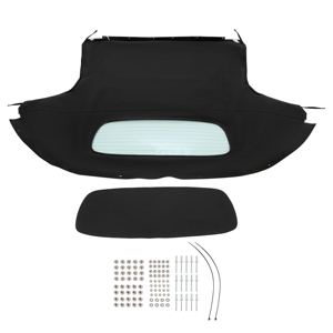 Capota de Lona Negra Convertible para <span class=keywords><strong>Mazda</strong></span> <span class=keywords><strong>MX</strong></span>-<span class=keywords><strong>5</strong></span> <span class=keywords><strong>Miata</strong></span> 2006-2014 con Ventana de Vidrio Calefactable - Product Image 1