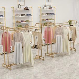 Customized Stainless Steel Women's <b>Hangers</b> for Store Retail Display, Boutique <b>Hangers</b> Display, Gold <b>Hangers</b> Display - Product Image 4