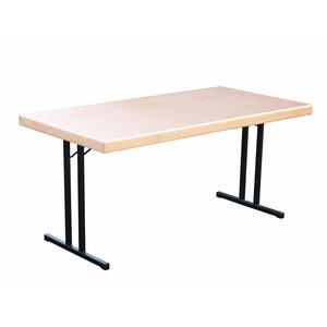 Tavolo pieghevole per conferenze, 150 x 70 x 74 cm, Grigio argento Doppia T - Product Image 1