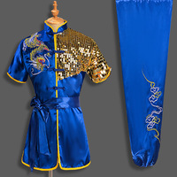Combinaisons de compétition de Wushu Kungfu brodées sur mesure de qualité supérieure, style pour adultes unisexe, combinaisons de Nanquan