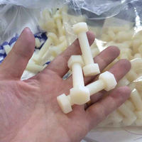 Tige Pa6 en Nylon Polyamide Naturel Extrudé Tige en Bakélite Ptfe Pur 100% Barre en Nylon Laminé Carré Rond