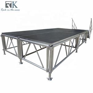 Scène mobile pliable en aluminium pour extérieur, scène portable, structure de scène, plateforme de scène 4x8 pieds, 4x4 pieds - Product Image 2