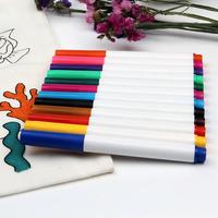 Ensemble de 12 stylos marqueurs textiles lavables, pointe fine de 2 mm, encre permanente pour textiles, pour T-shirt, chaussures en toile, sac, décoration DIY