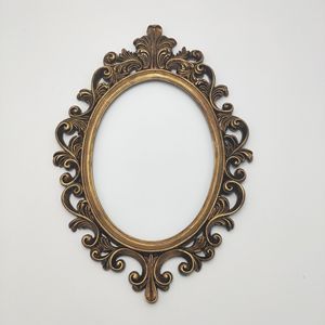 Trang Trí 6 "7" Châu Âu Cổ Điển Sơn Dầu Khung Sáng Tạo Vàng 3D Khung Ảnh Của Nhãn Hiệu Nhựa Tường Treo Hình Bầu Dục Hình Ảnh Khung - Product Image 4