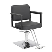 Chaise de coiffeur pivotante de haute qualité pour salon de beauté, en cuir PU, robuste, avec vérin hydraulique