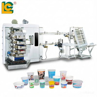 Machine d'impression offset à sec automatique 7 couleurs pour gobelets, imprimante à gobelets en plastique haute vitesse