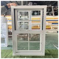 Ventanas Corredizas Verticales de Aluminio con Rotura de Puente Térmico, Vidrio Templado Doble, Color Blanco, con Rejillas Integradas