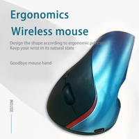 Modo dual 2,4G Recargable Vertical Inalámbrico Gaming Bluetooth 5,0 Ratones de computadora Ratones de juegos portátiles para PC portátil