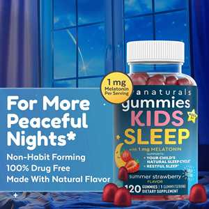 어린이와 성인을위한 천연 멜라토닌 구미 편안한 수면 촉진을위한 비 습관 형성 수면 보조제 - Product Image 3