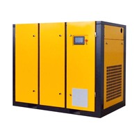 Compresseurs industriels alimentés au gaz de nouvelle condition 132KW Compresseur d'air à vis à deux étages 75KW Fréquence variable à aimant permanent