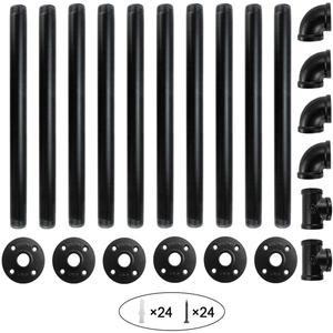 ชั้นวางหนังสือทำจากไม้แนวอุตสาหกรรมทันสมัยชั้นวางของแบบท่อโลหะ<span class=keywords><strong>2</strong></span>ชั้นแบบติดผนัง - Product Image 4